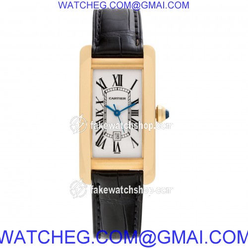 Cartier W2620030 Tank Americaine Automatic Female 18k yellow gold 2