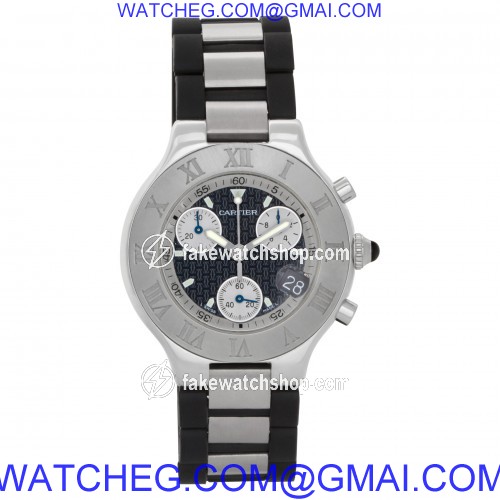 Cartier W10125U2 Chronoscaph 21 Quartz Unisex Stainless Steel 2
