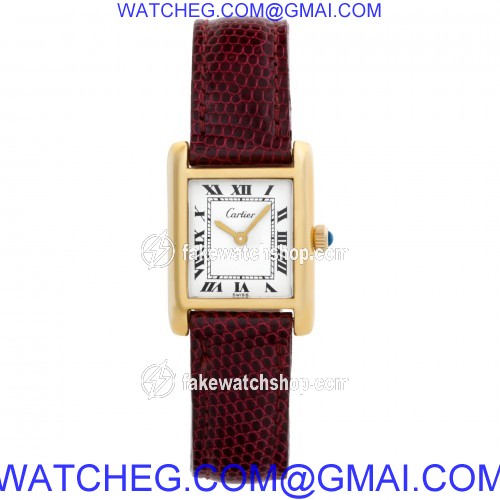 Cartier 5512106 Tank Manual Female 18k Gold Fill 2