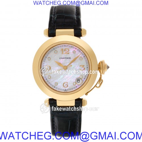 Cartier 1035 Pasha 35 Automatic Unisex 18k yellow gold 2