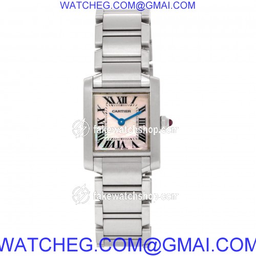 Cartier W51028Q3 Tank Francaise Quartz Female Stainless Steel 2