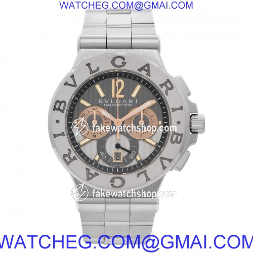 Bvlgari dg 42 swg ch Diagono Calibro 303 Automatic Male Stainless Steel 2