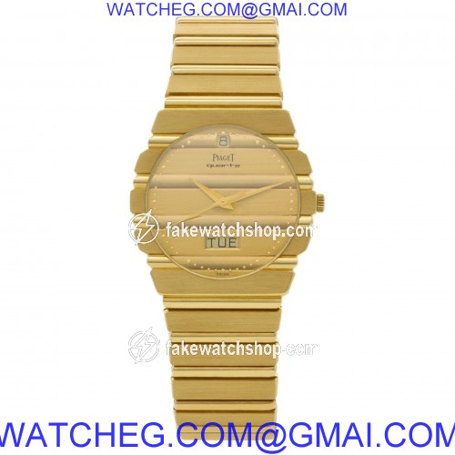 Piaget 15562 C 701 Polo Quartz Unisex 18k yellow gold 2