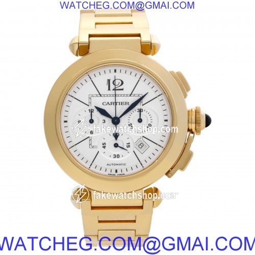 Cartier W30201H9 Pasha 42mm Automatic Male 18k yellow gold 2