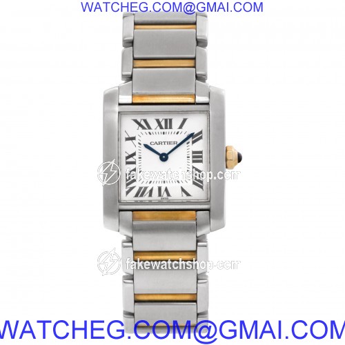 Cartier W51012Q4 Tank Francaise Quartz Unisex Stainless Steel 2