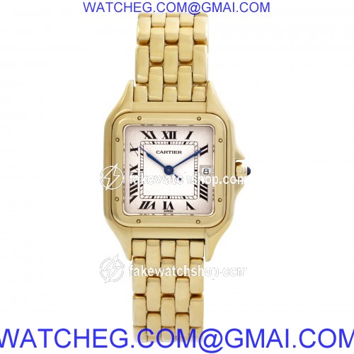 Cartier w25014B9 Panthere Quartz Unisex 18k yellow gold 2