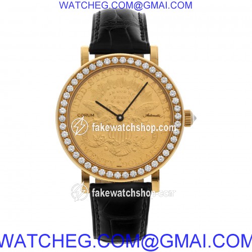 Corum 293.646.65/0001 $20 Coin Automatic Male 18k yellow gold 2