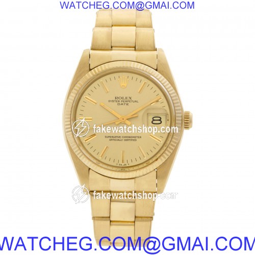 Rolex 15038 Date Automatic Male 14k yellow gold 2