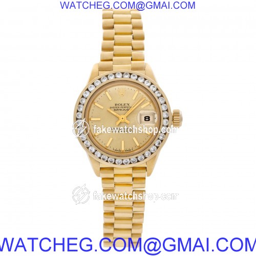 Rolex 69178 Datejust Automatic Female 18k yellow gold 2