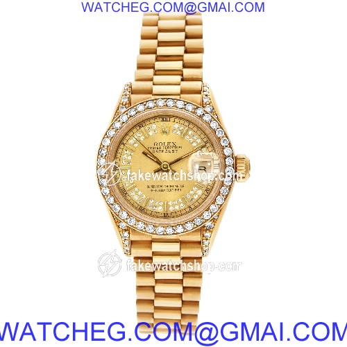 Rolex 69188 Datejust Automatic Female 18k yellow gold 2