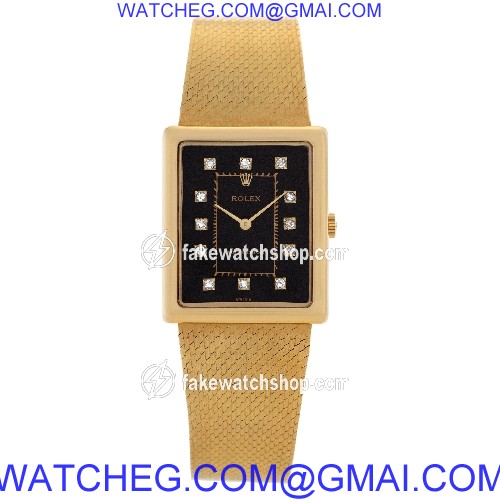 Rolex 4105 Precision Manual Unisex 18k yellow gold 2