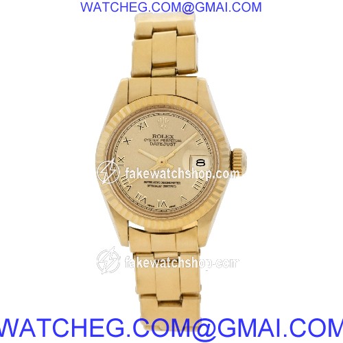 Rolex 6917 Datejust Automatic Female 18k Yellow Gold 2