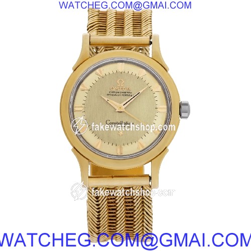 Omega 2852/2853 Constellation Automatic Male 18k yellow gold 2