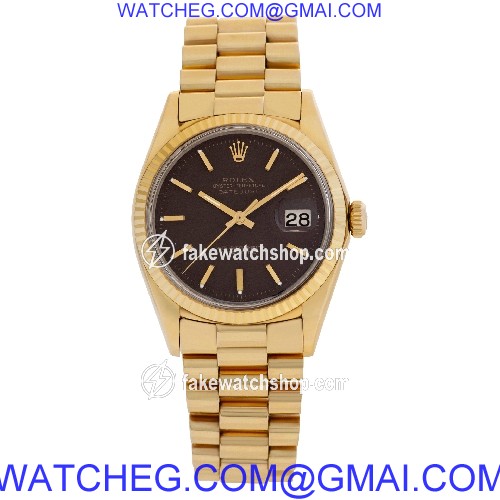 Rolex 1601 Datejust Automatic Unisex 18k yellow gold 2