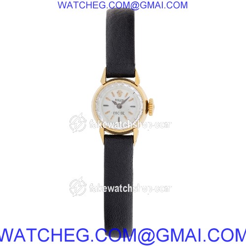 Rolex 3361 Orchid Manual Female 18k yellow gold 2