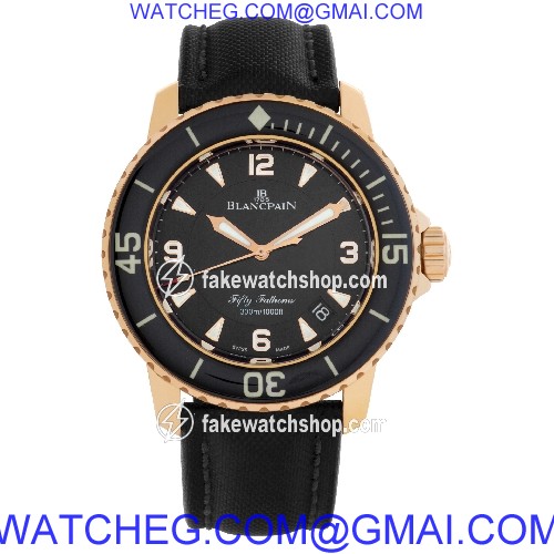 Blancpain 5015.3630.52 Fifty Fathoms Automatic Male 18k rose gold 2