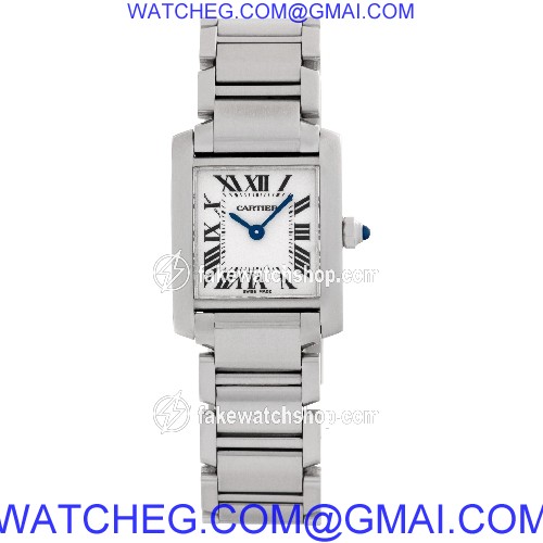Cartier W51008Q3 Tank Francaise Quartz Female Stainless Steel 2