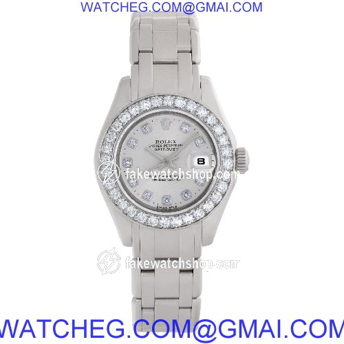 Rolex 80299 Pearlmaster Automatic Female 18k White Gold 2
