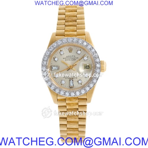 Rolex 6927 Datejust Automatic Female 18k yellow gold 2