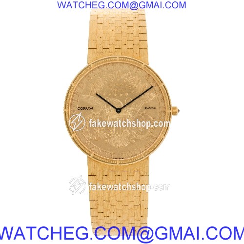 Corum Corum 2878 gold coin Quartz Male 18k yellow gold 2