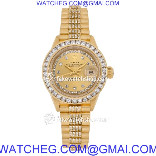 Rolex 69178 Datejust Automatic Female 18k yellow gold 2