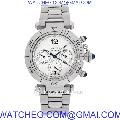 Cartier W31030H3 Pasha Chronograph Automatic Male Stainless Steel 2