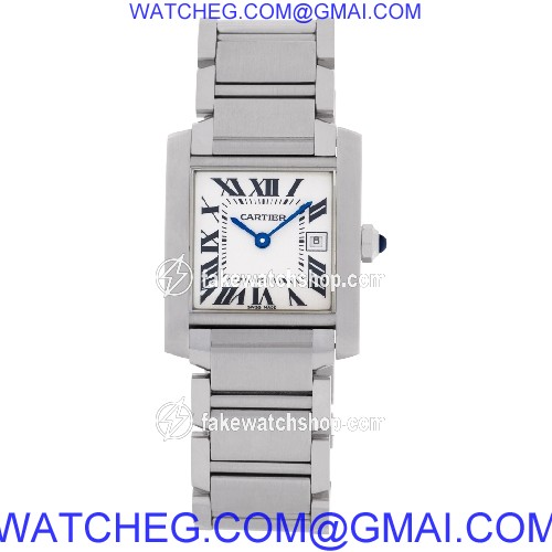 Cartier W51011Q3 Tank Francaise Quartz Female Stainless Steel 2