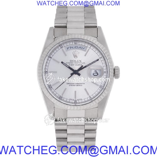 Rolex 18239 Day-Date Automatic Male 18k White Gold 2