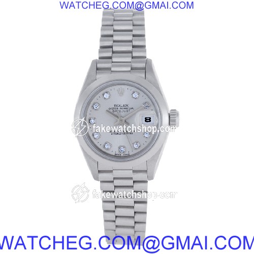 Rolex 69166 Datejust Automatic Female Platinum 2
