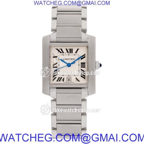 Cartier W51002Q3 Tank Francaise Automatic Unisex Stainless Steel 2