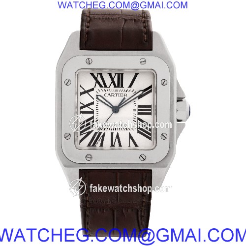 Cartier W20073X8/2656 Santos 100 Automatic Male Stainless Steel 2