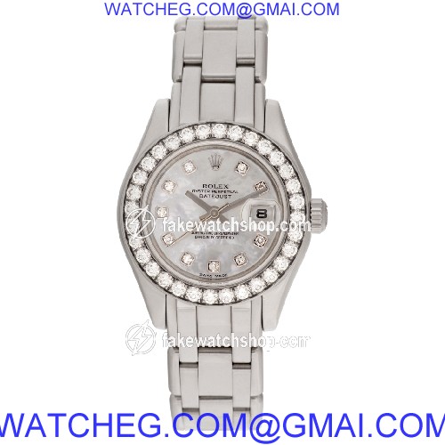Rolex 80299 Pearlmaster Automatic Female 18k White Gold 2