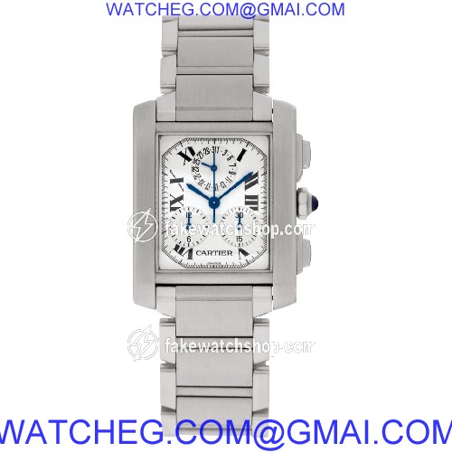 Cartier w51001q3 Tank Francaise Quartz Unisex Stainless Steel 2