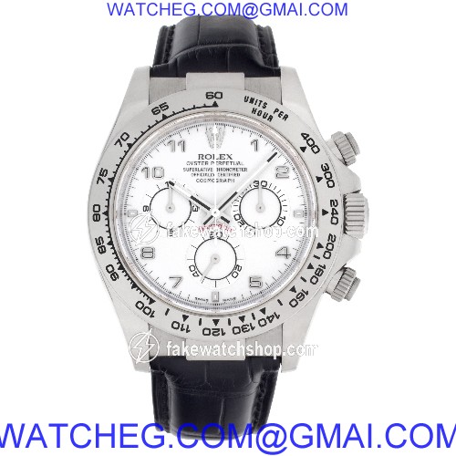 Rolex 116519 Daytona Automatic Male 18k White Gold 2
