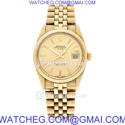 Rolex 15037 Date Automatic Unisex 14k yellow gold 2