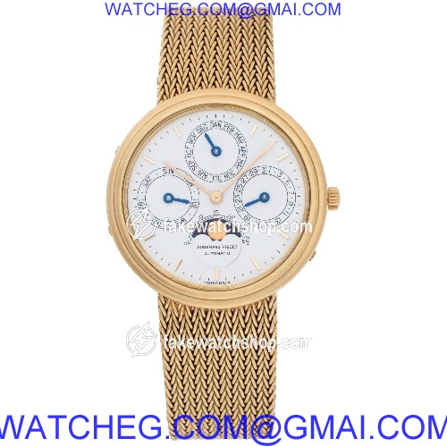 Audemars Piguet Audemars Piguet 408 Quantieme Automatic Male 18k yellow gold 2