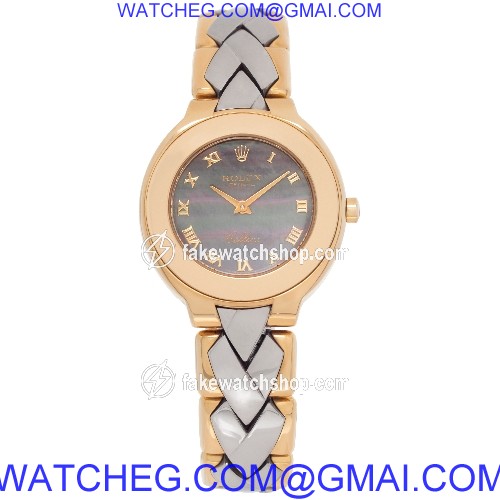 Rolex 6651 Cellini Quartz Female 18k Yellow Gold 2