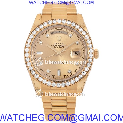 Rolex 218348 Day-Date II Automatic Male 18k yellow gold 2