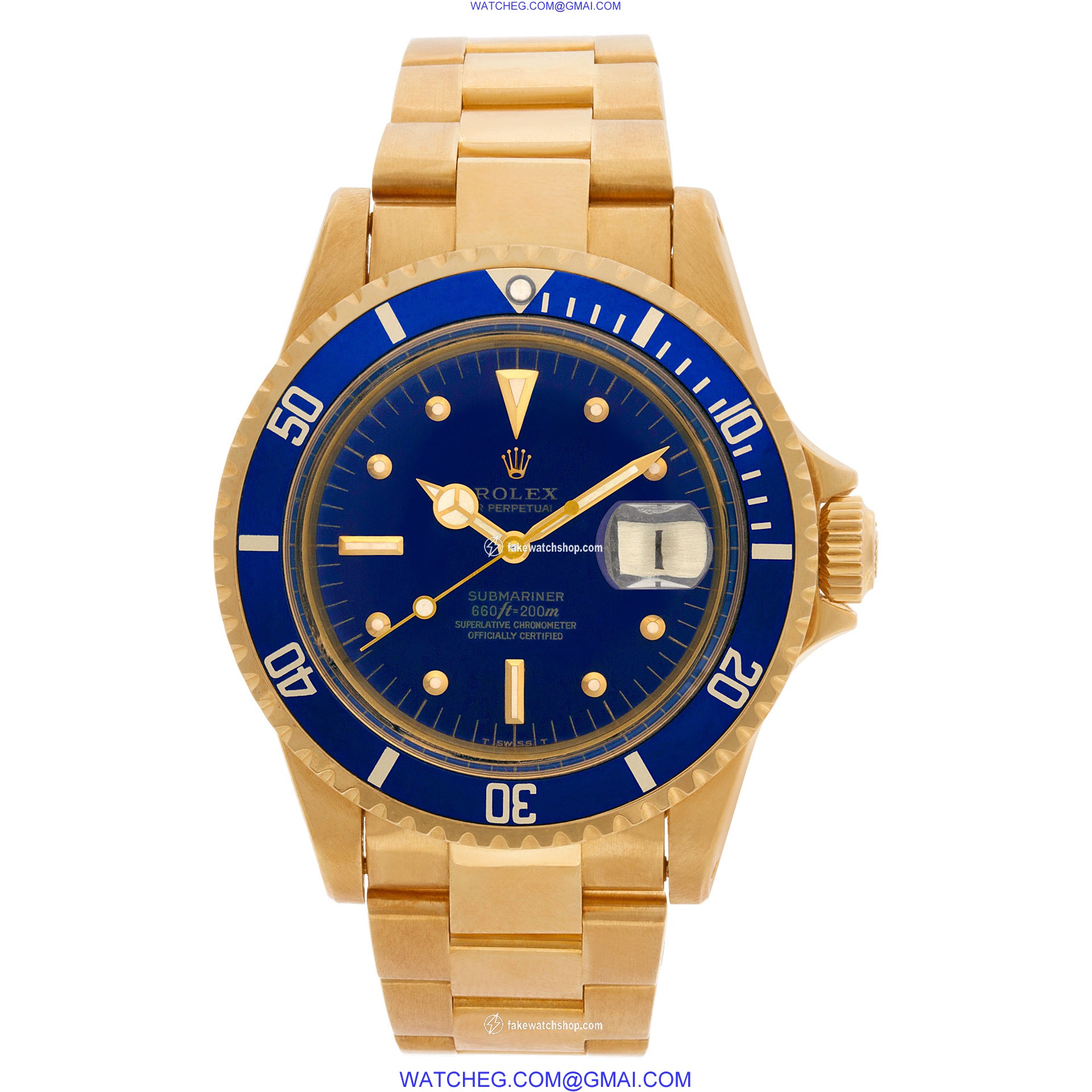 Rolex 1680 Submariner Automatic Male 18k yellow gold 2
