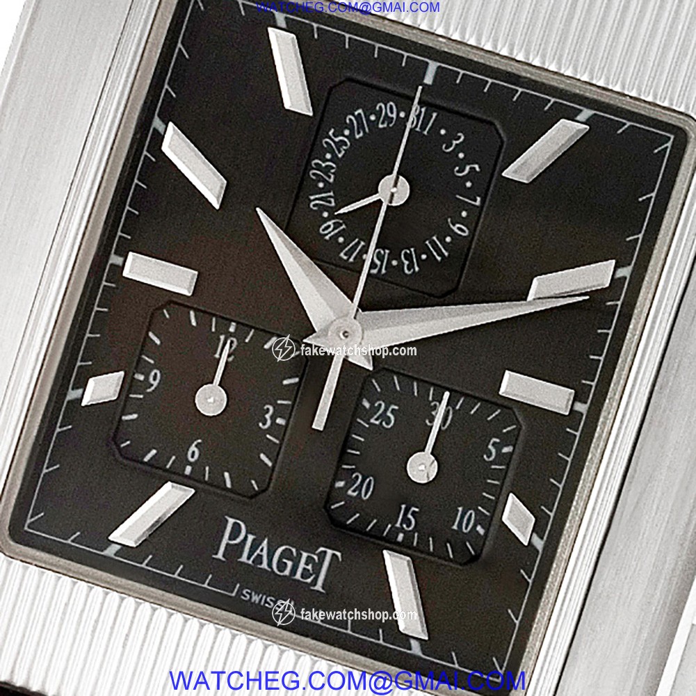 Piaget 14600 Protocol Quartz Male 18k White Gold 2