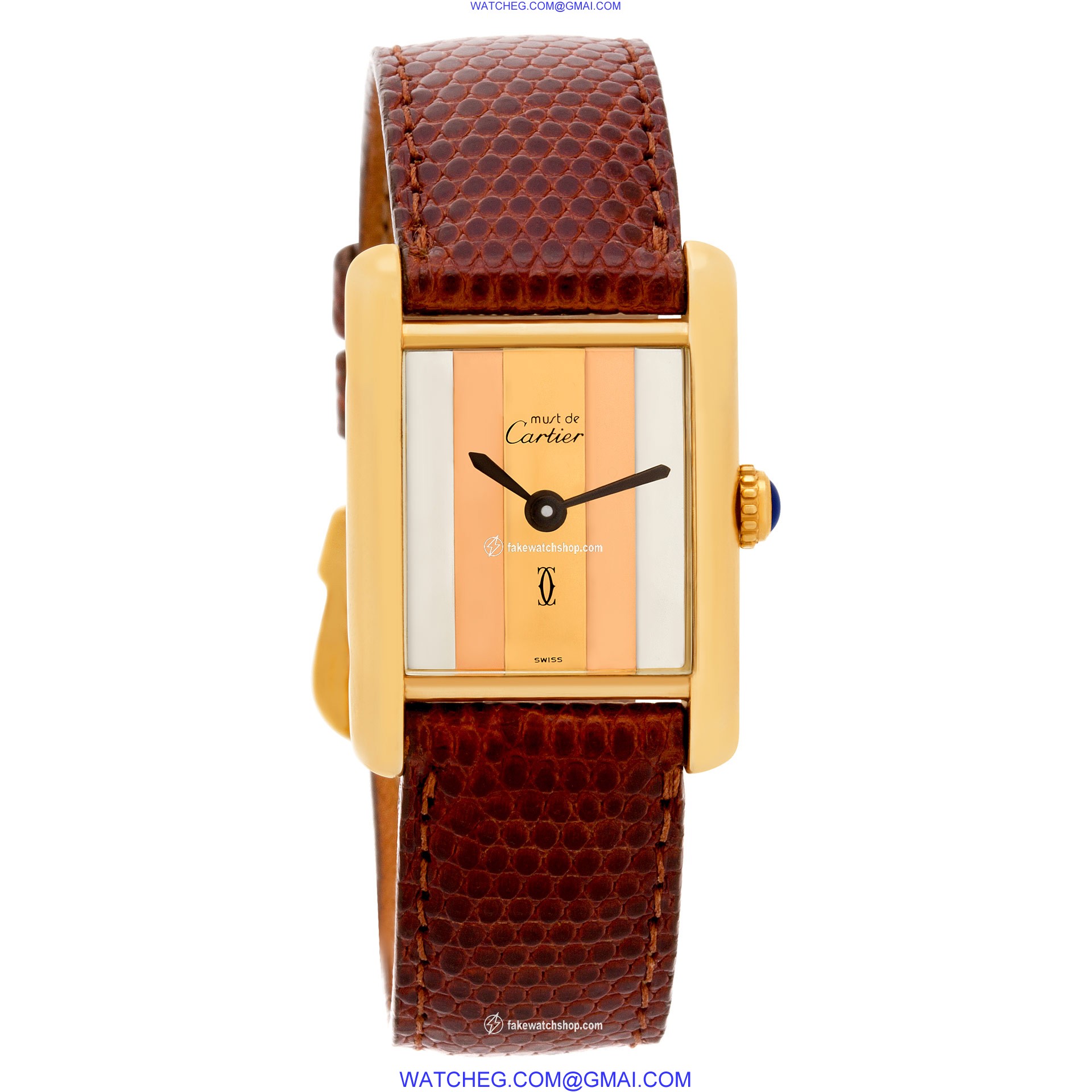 Cartier 3146110 Tank Manual Female Vermeil 2
