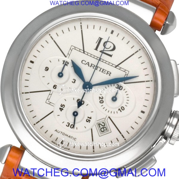 Cartier W31085M7 Pasha 42mm Automatic Male Stainless Steel 2