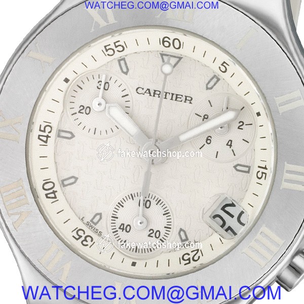 Cartier W10197U2 Chronoscaph 21 Quartz Female Stainless Steel 2