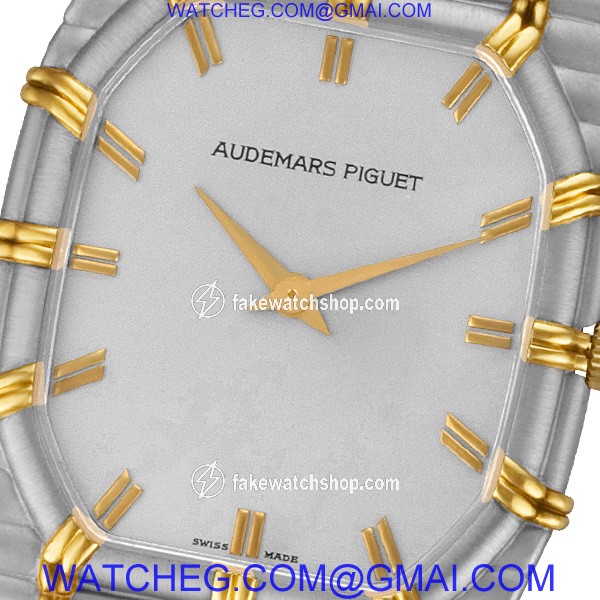 Audemars Piguet CA 56205/661 Bamboo Quartz Male 18k White Gold 2