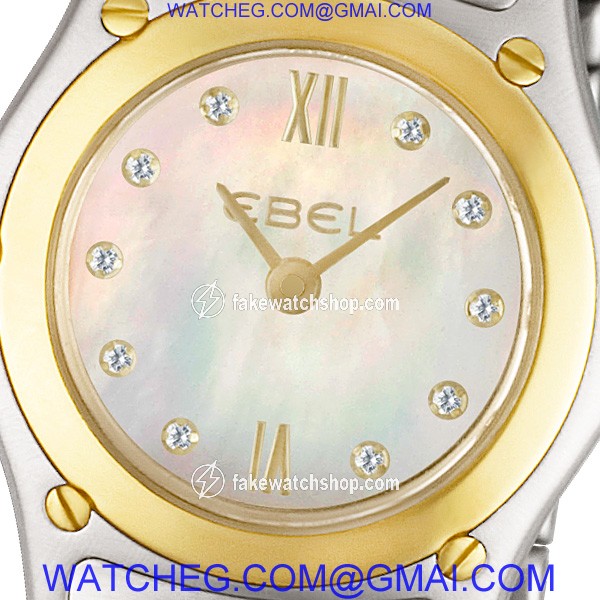 Ebel 1656F01 Classic Wave Quartz Female Stainless Steel 2