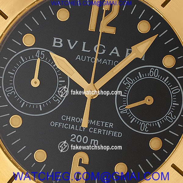 Bvlgari SC38G Scuba Automatic Male 18k yellow gold 2