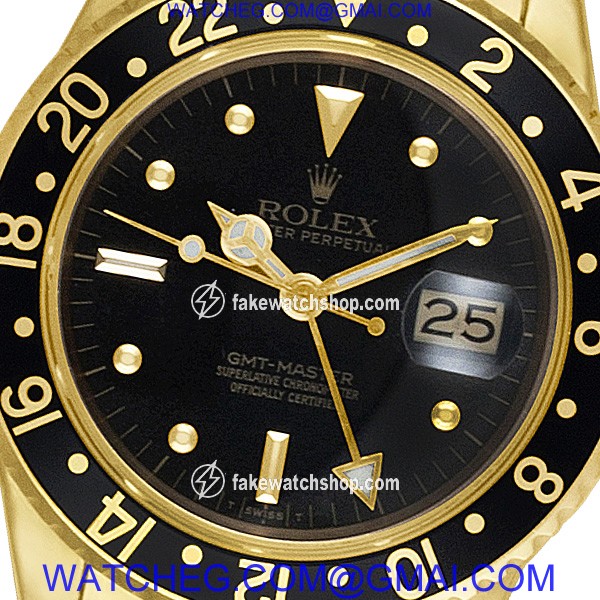 Rolex 16758 GMT-Master Automatic Male 18k yellow gold 2