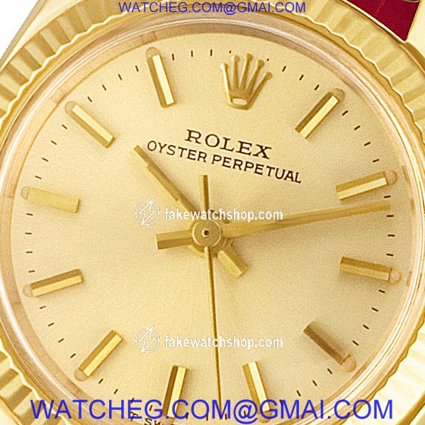 Rolex 6716 Oyster Perpetual Automatic Female 18k yellow gold 2