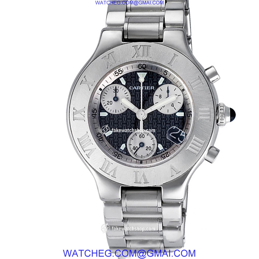 Cartier w10172t2 Chronoscaph Quartz Male Stainless Steel 2