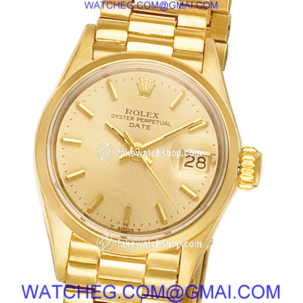 Rolex 6517 Date Automatic Female 18k yellow gold 2